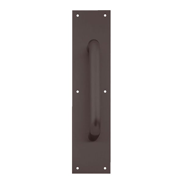 Pull Plate, 8-in CTC, 3/4-in Diameter, 1-1/2-in Clearance, 3-1/2-in x 15-in, Oil Rubbed Bronze